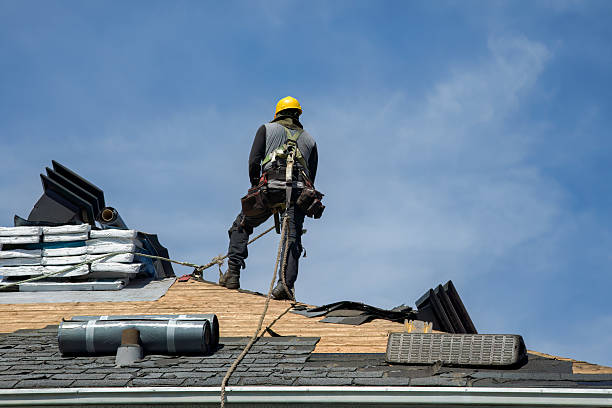 Professional Roofing technician working in Londonderry, NH